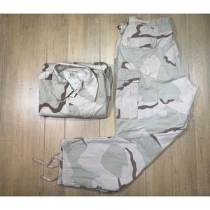 Military Desert Camouflage BDU Uniform Set Ripstop Combat chocolate chip vintage